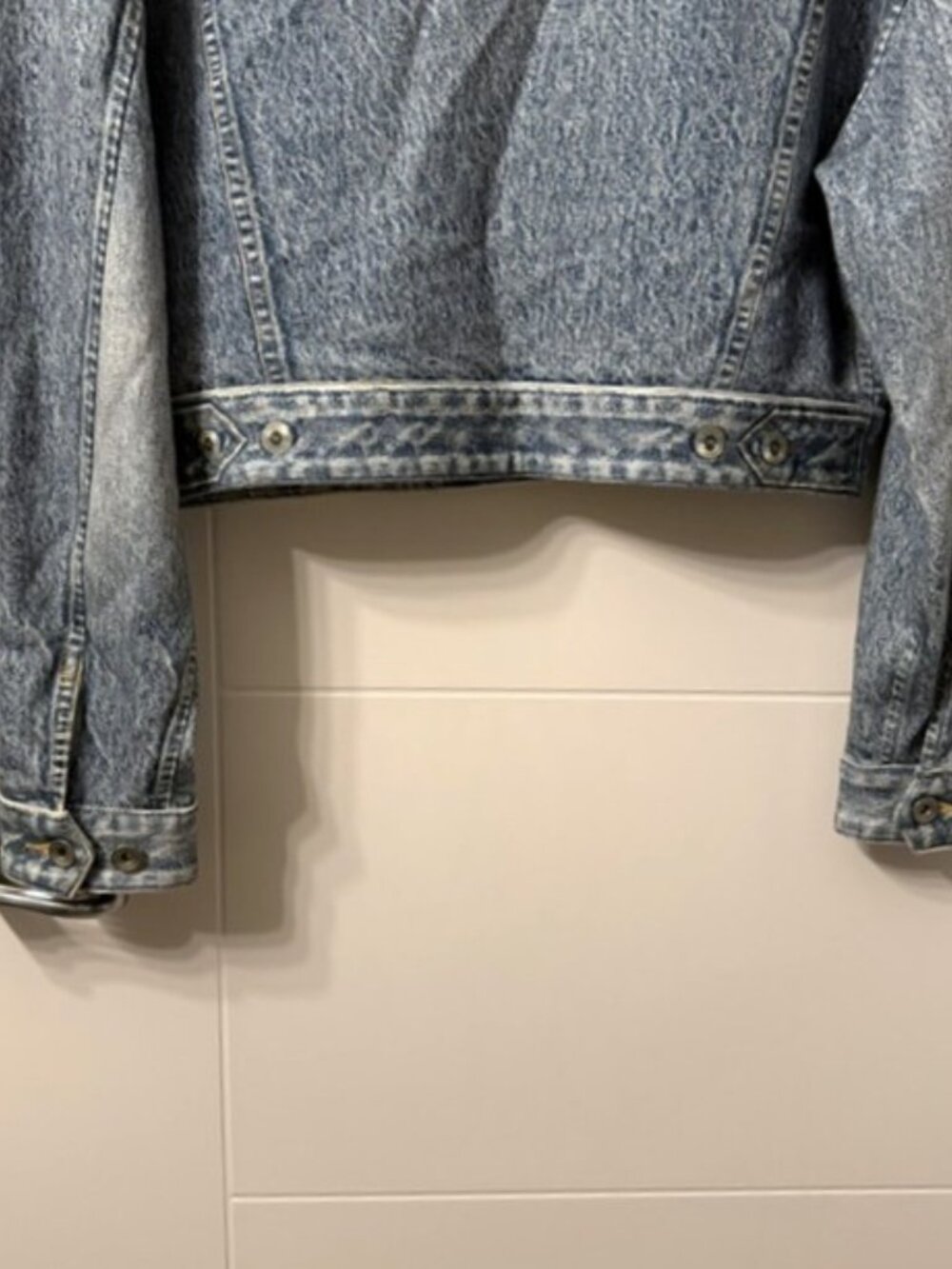 Rag and Bone Miramar Cropped Denim Print Jacket Size Medium - Picture 9 of 16
